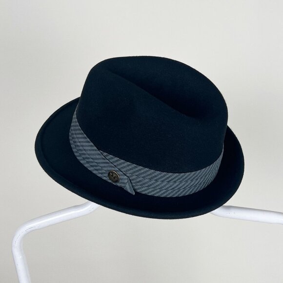 Vintage XL Fedora Hat Goorin. Bros Wool Trilby Cap Wedding Guest Extra Large - Picture 2 of 8